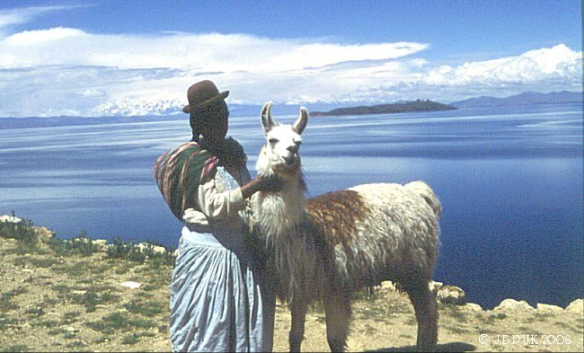 peru_lake_titicaca_sunisland_woman_llama_1997_0023