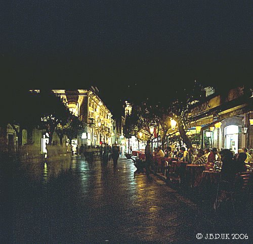 sicily_taromina_town_main_street_night_1992_0148